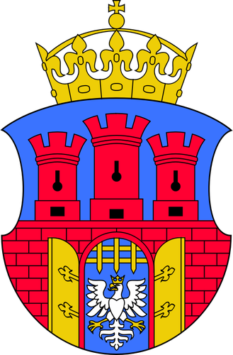 Vector illustraties van wapenschild van Krakow Stad