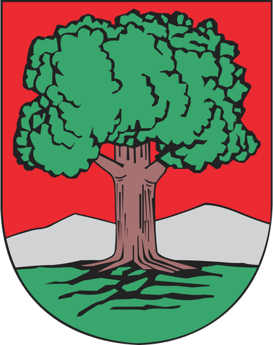 Wektor rysunek herbu miasta Wałbrzych