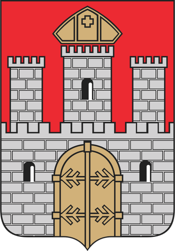 Векторная иллюстрация герб города Влоцлавек