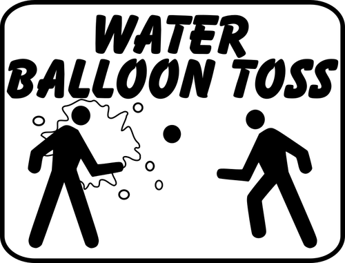 Wasser-Ballon-Zeichen