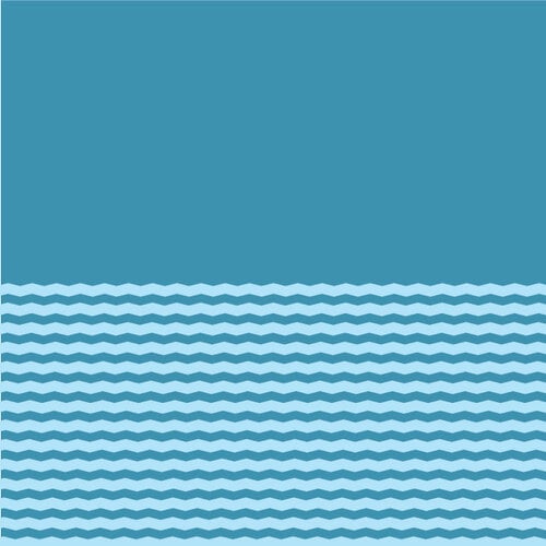 Açık mavi dalgalı çizgiler
