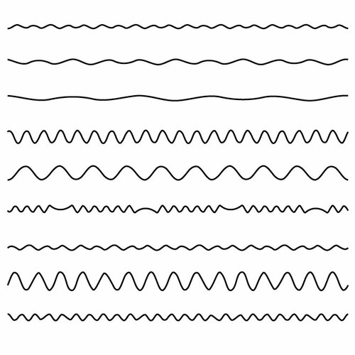 Varie linee ondulate