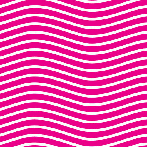 ピンクの背景に波状の白い線