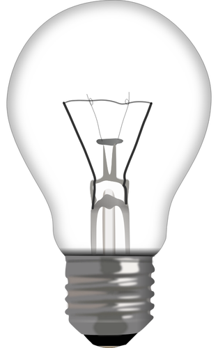 Ilustração em vetor fotorrealista lightbulb