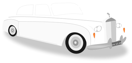Свадебный автомобиль векторное изображение