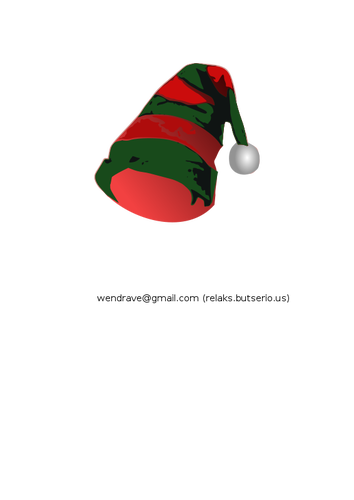 Immagine vettoriale di cappello elfo