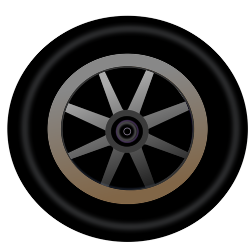 Vector afbeelding van wiel