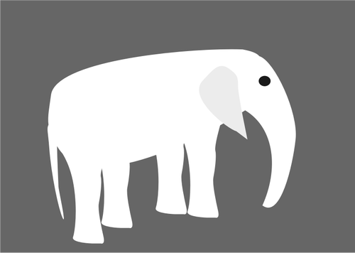Disegno vettoriale di elefante pittogramma