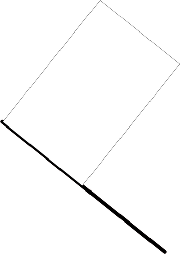 Белый флаг-векторное изображение