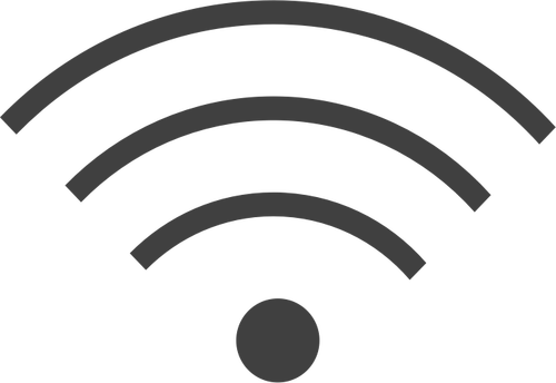 Wi-fi symbol vektorbild