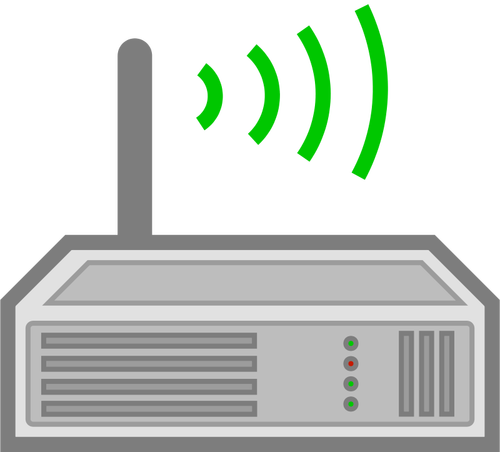 Bezdrátový router ikonu vektorové ilustrace