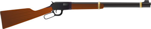 Ilustración de vector de rifle Winchester modelo 1873