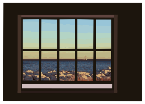 Fenêtre donnant sur l’océan
