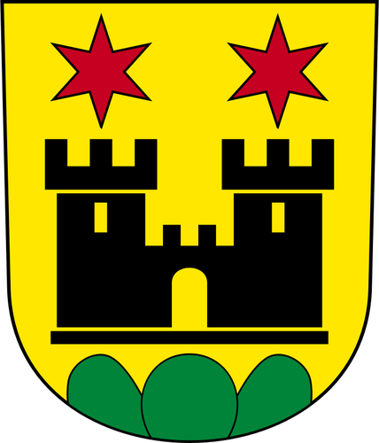 וקטור ציור של סמל העיר Meilen