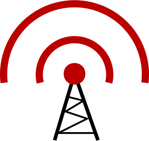 Funksender-Vektor-illustration
