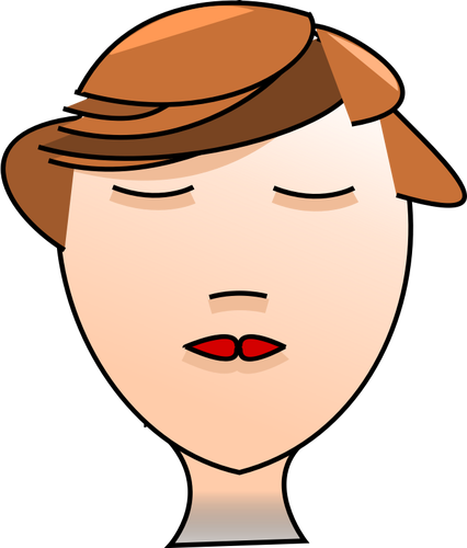 Векторная иллюстрация голова женщины от Комикс Арт деко