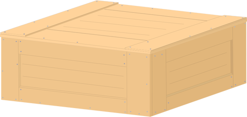 パステル カラーの木箱ベクトル画像
