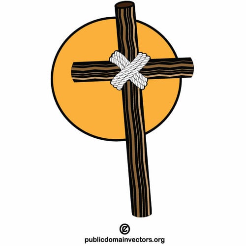 Simbol cruce de lemn