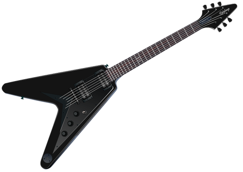 בגיטרה חשמלית שחורה clip art גרפיקה וקטורית