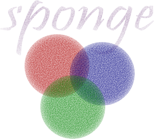 Vector illustration of a photorealistic sponge filter