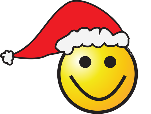 Smiley cu vector de pălărie elf