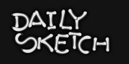 Daily sketch sticker vector image