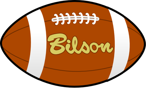 Билсон регби мяч векторное изображение