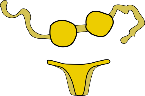 Gelben bikini