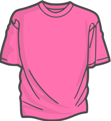 Pink t-shirt vector image