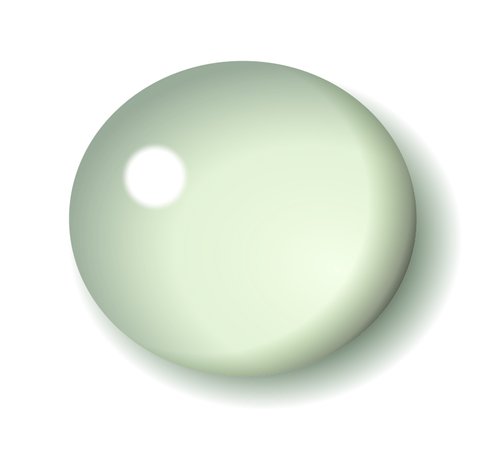 White vector drawing of button