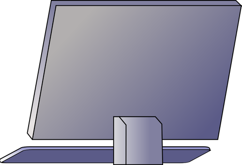 Vektor-Bild von der Rückseite des PCs