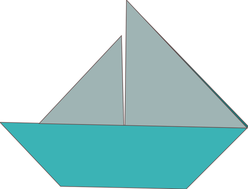 قارب شراع اوريغامي