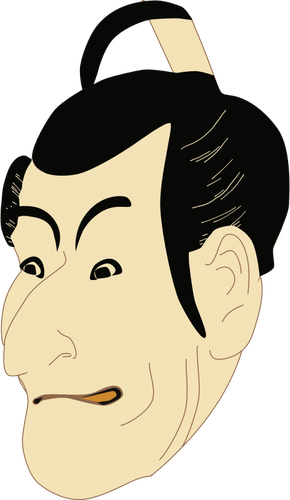 Clip-art vector do ator de kabuki