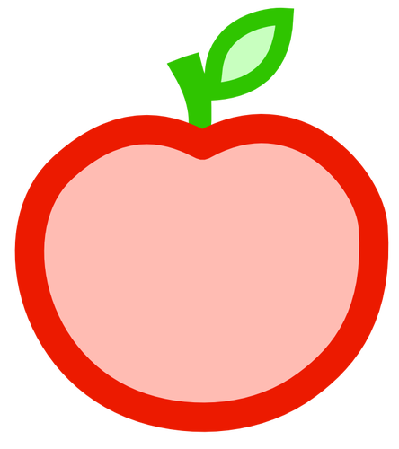 رسومات المتجهات رمز التفاح