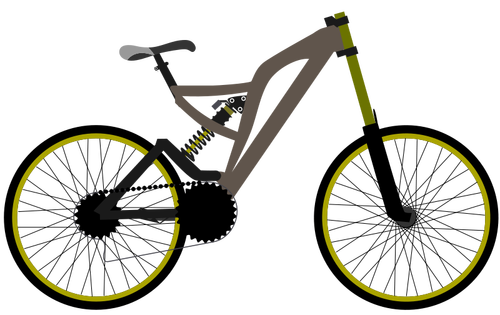 Grafica vettoriale di mountain bike