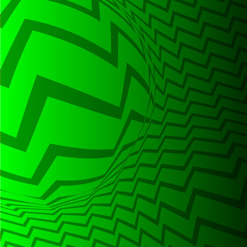 Green background with warped pattern