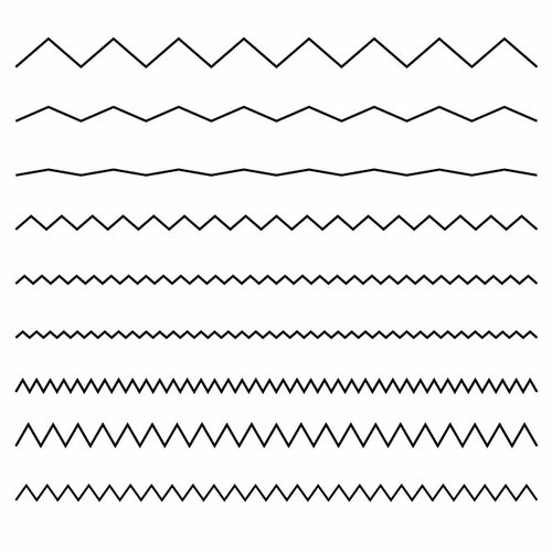 Zigzag lines various types