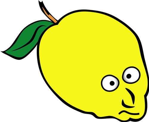 Tecknad bild av en citron