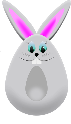 Easter egg bunny vectorafbeeldingen