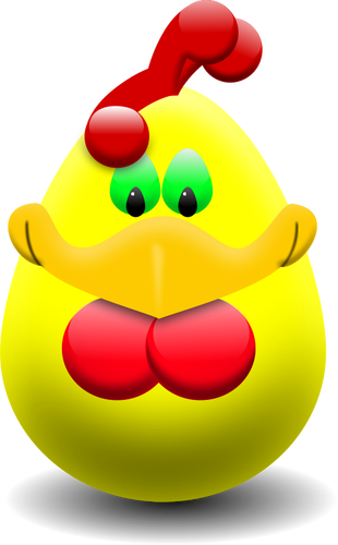Easter egg hen vector clip art