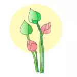 Векторный цветок тюльпан