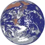 Erde aus dem Weltraum-Vektor-ClipArt