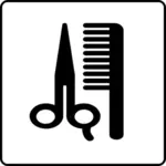 Vetor desenho de símbolos de hotel de salão de cabeleireiro