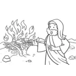Mooses ja palava pensas