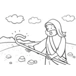 موسى في حبله