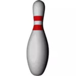 Bowling pin simge vektör çizim
