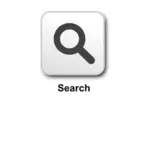 Dibujo vectorial de icono de búsqueda cuadrado