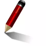 Блестящий красный карандаш