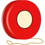 Een vroege versie van de yo-yo speelgoed vector illustraties