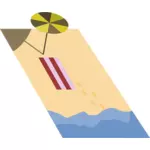 Pantai vektor grafis